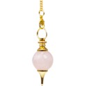 Pendule Séphoroton en Quartz Rose