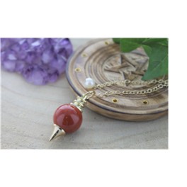 Pendule Sephoroton en Jaspe Rouge