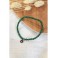 Bracelet en perles rondes de malachite 4 mm