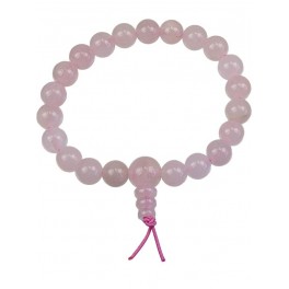 Mala Tibétain en quartz rose