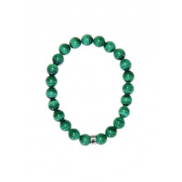  Bracelet Malachite Perles Rondes de 8 mm