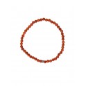 Bracelet Jaspe Rouge Perles rondes 4 mm