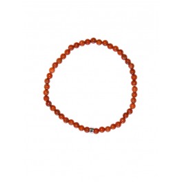 Bracelet Jaspe Rouge Perles rondes 4 mm