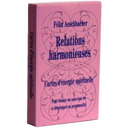 Cartes d'&eacute;nergie spirituelle "Relations harmonieusess"