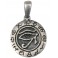 Pendentif Argenté Rond - Oeil d' Horus