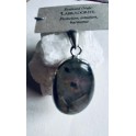 Pendentif oval en labradorite