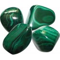 La malachite, pierre roulée