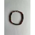Bracelet en pierre de Tourmaline multicolore