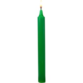 Pack de 12 bougies - Vert vif