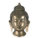 Visage de Bouddha doré - Inde 