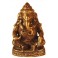 Mini Statue Ganesh Assis laiton 1,5 x 3 cm - lot de 3